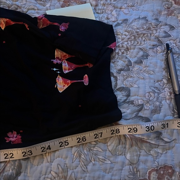 Soma Cool Nights Black Pants with Champagne/Cocktail Medium - Picture 5 of 5